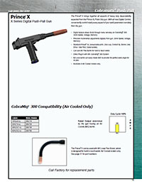 Prince X Welding Gun Literature/Catalog page